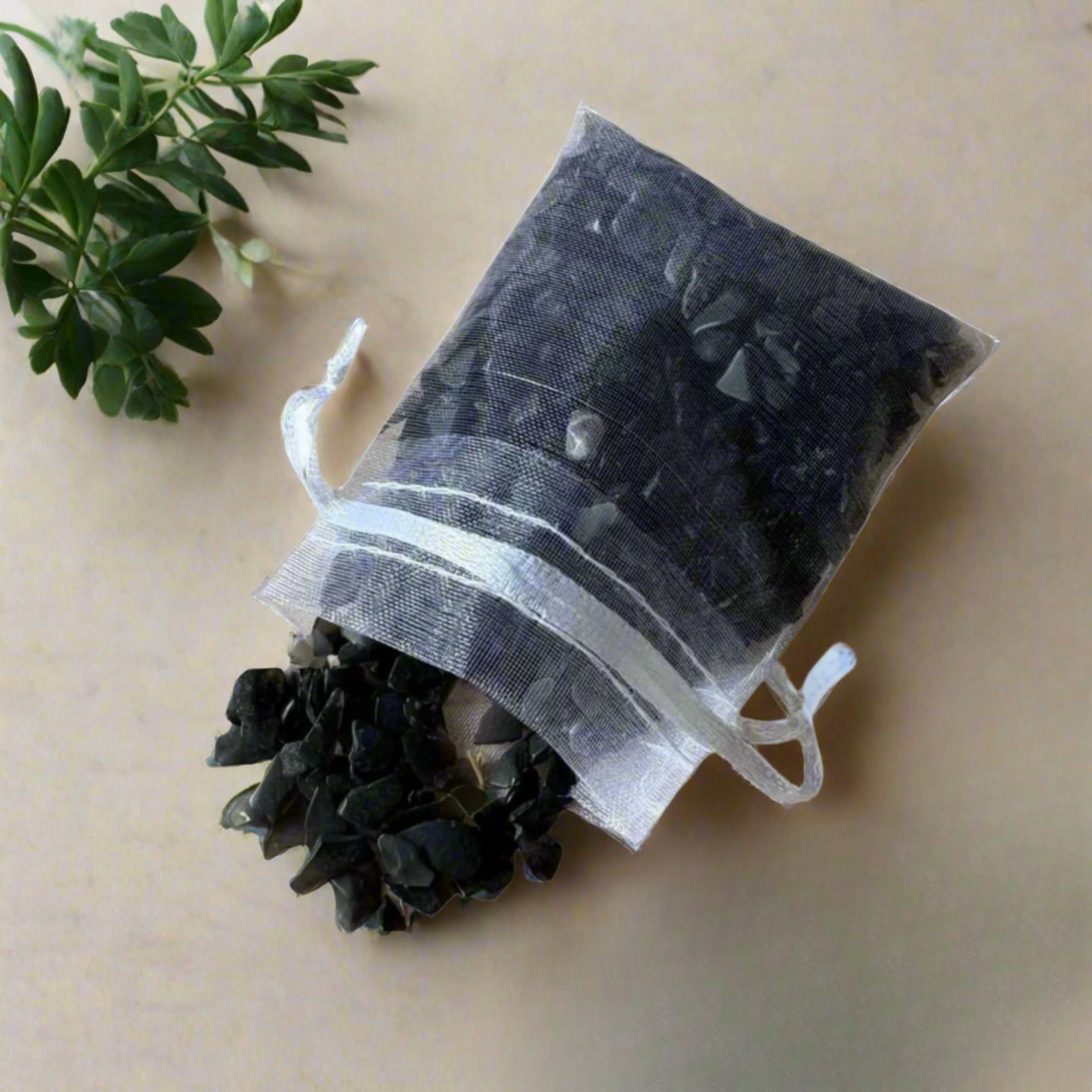 100g Black Obsidian Crystal Chips