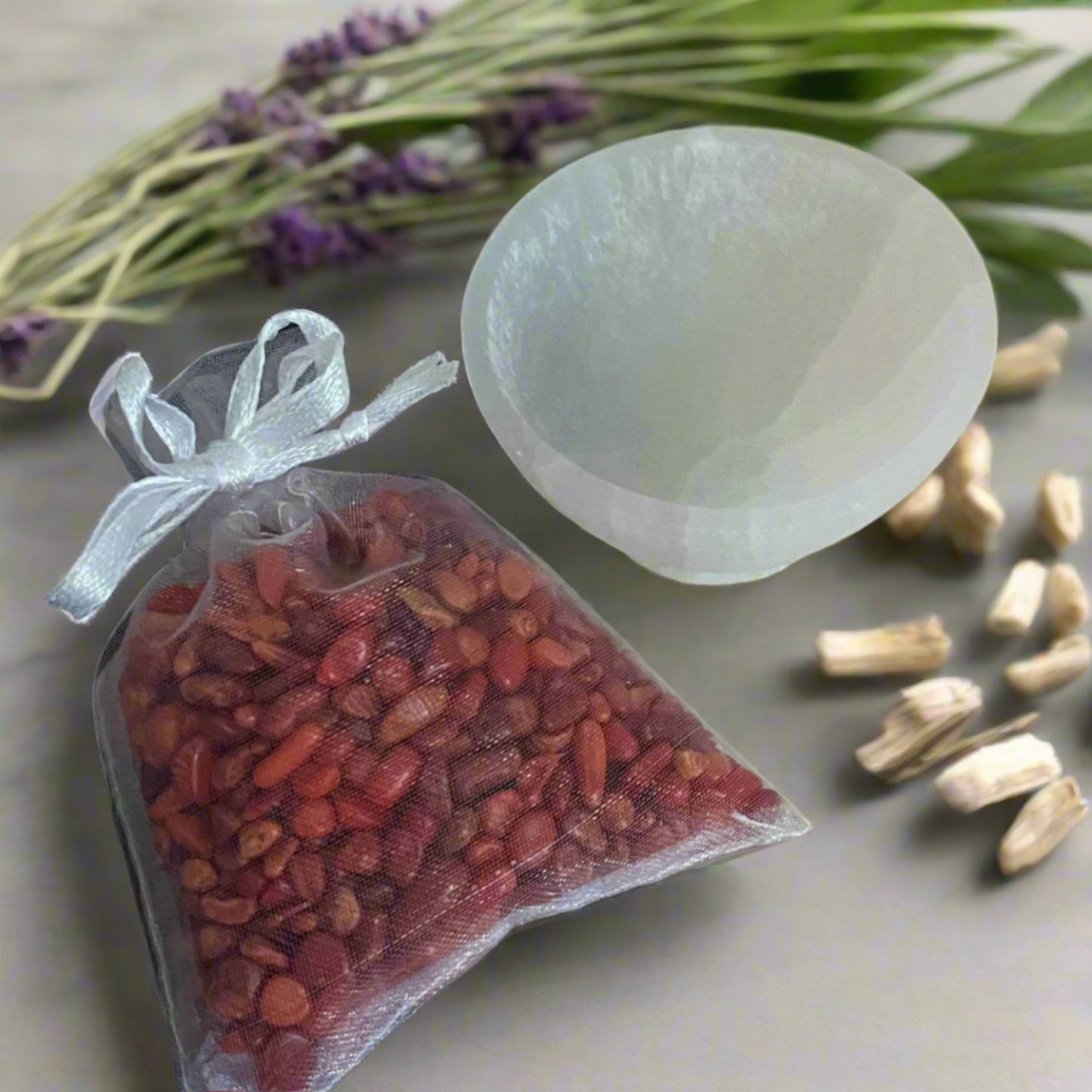 Red Coral Crystal Chips