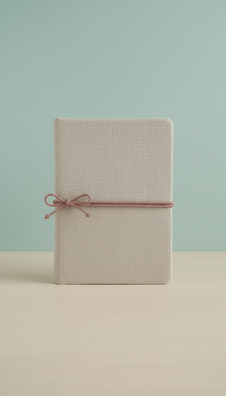 Handcrafted Linen Gratitude Journal