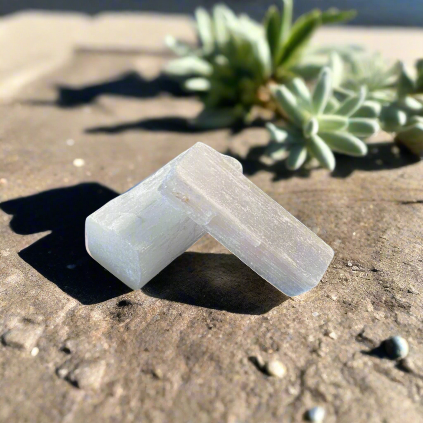 Natural Selenite Rod Wand – Energy Cleansing, Aura Clearing, and Healing Tool - 5cm