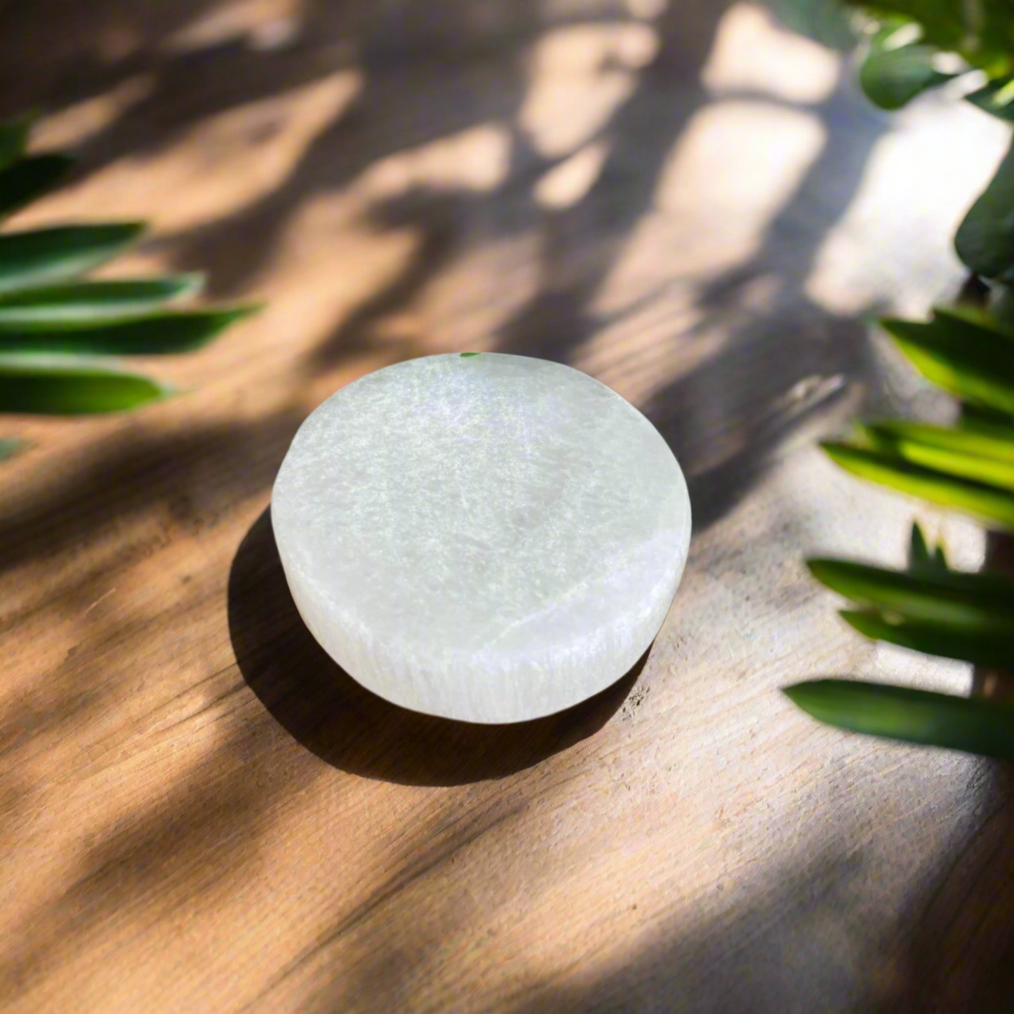 6cm Selenite Charging Plate | Crystal Energy Cleansing & Chakra Alignment