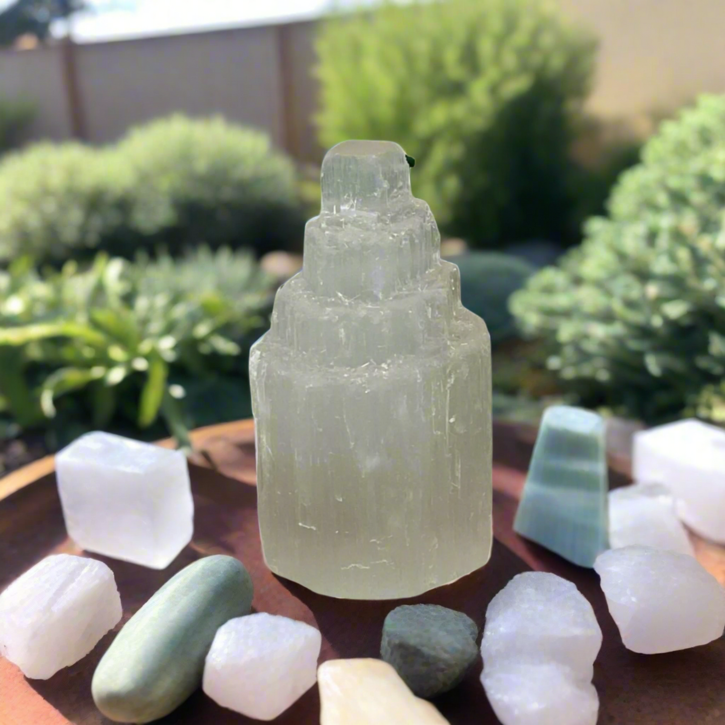 Selenite Crystal Tower – Purifying Energy for Healing, Meditation & Home Décor - 6cm