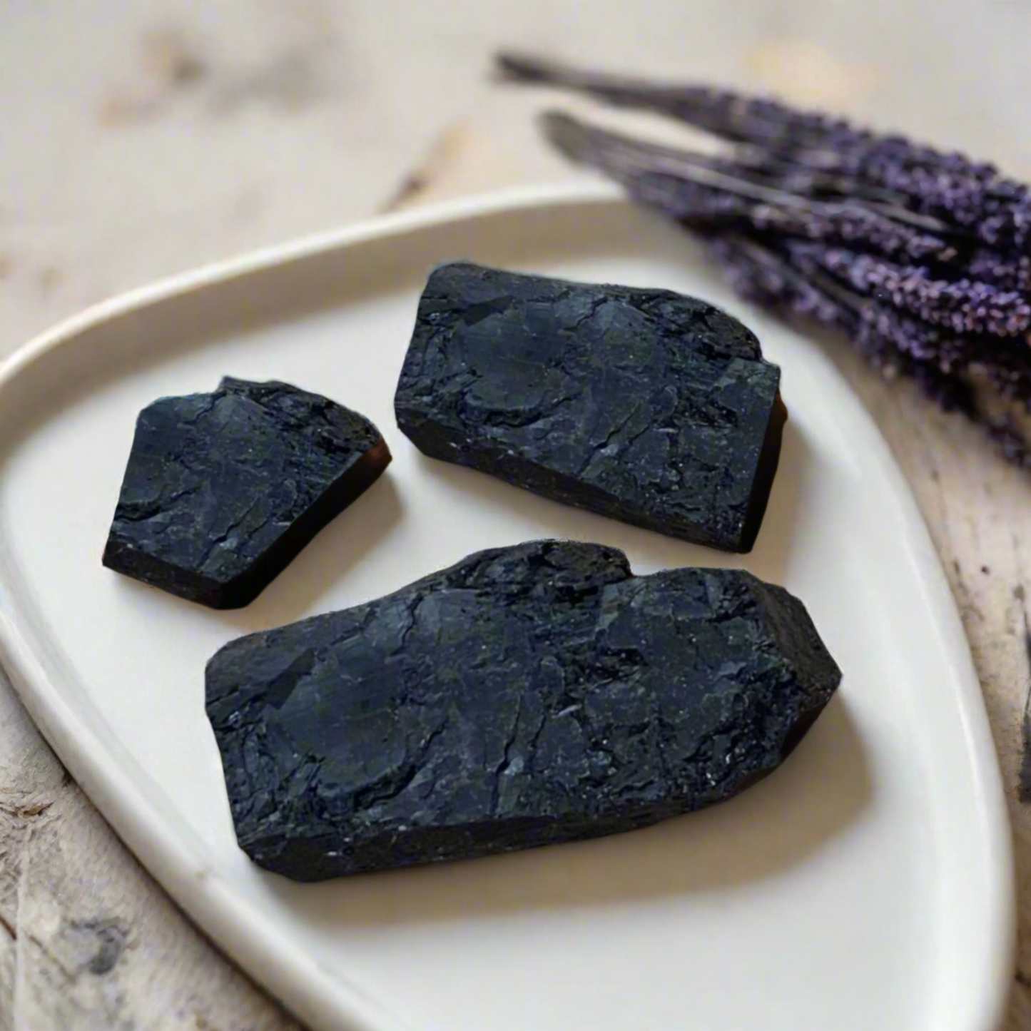 Black Tourmaline Cluster