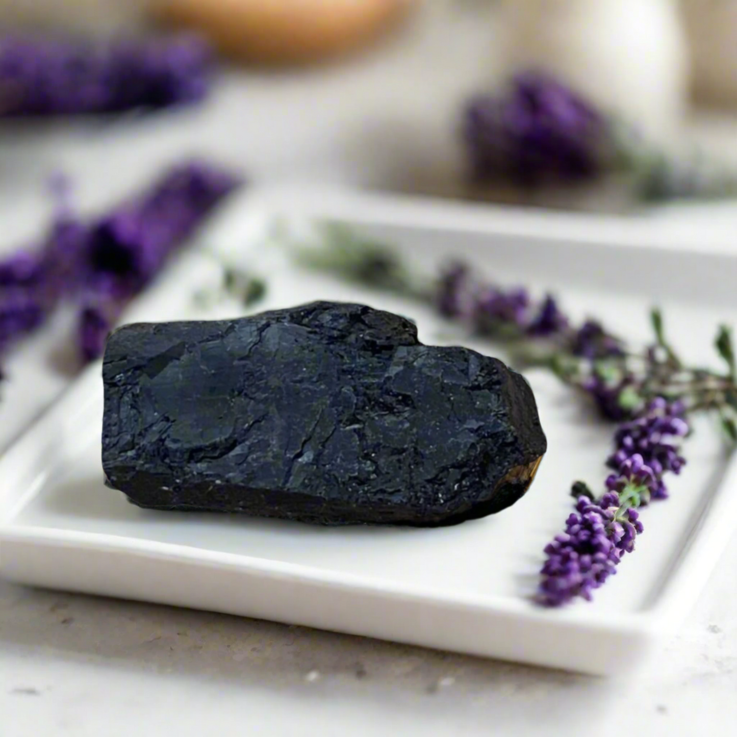Black Tourmaline Cluster