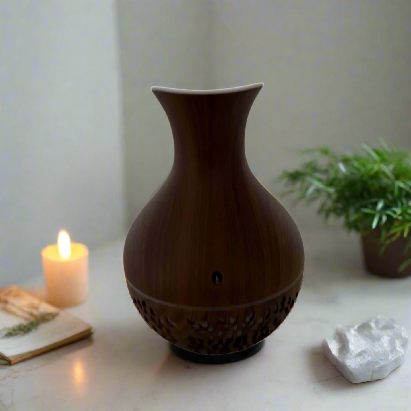 Ultrasonic Aroma Humidifier with Colour-Changing LED | Mindful Mist Diffuser for Calm & Clarity