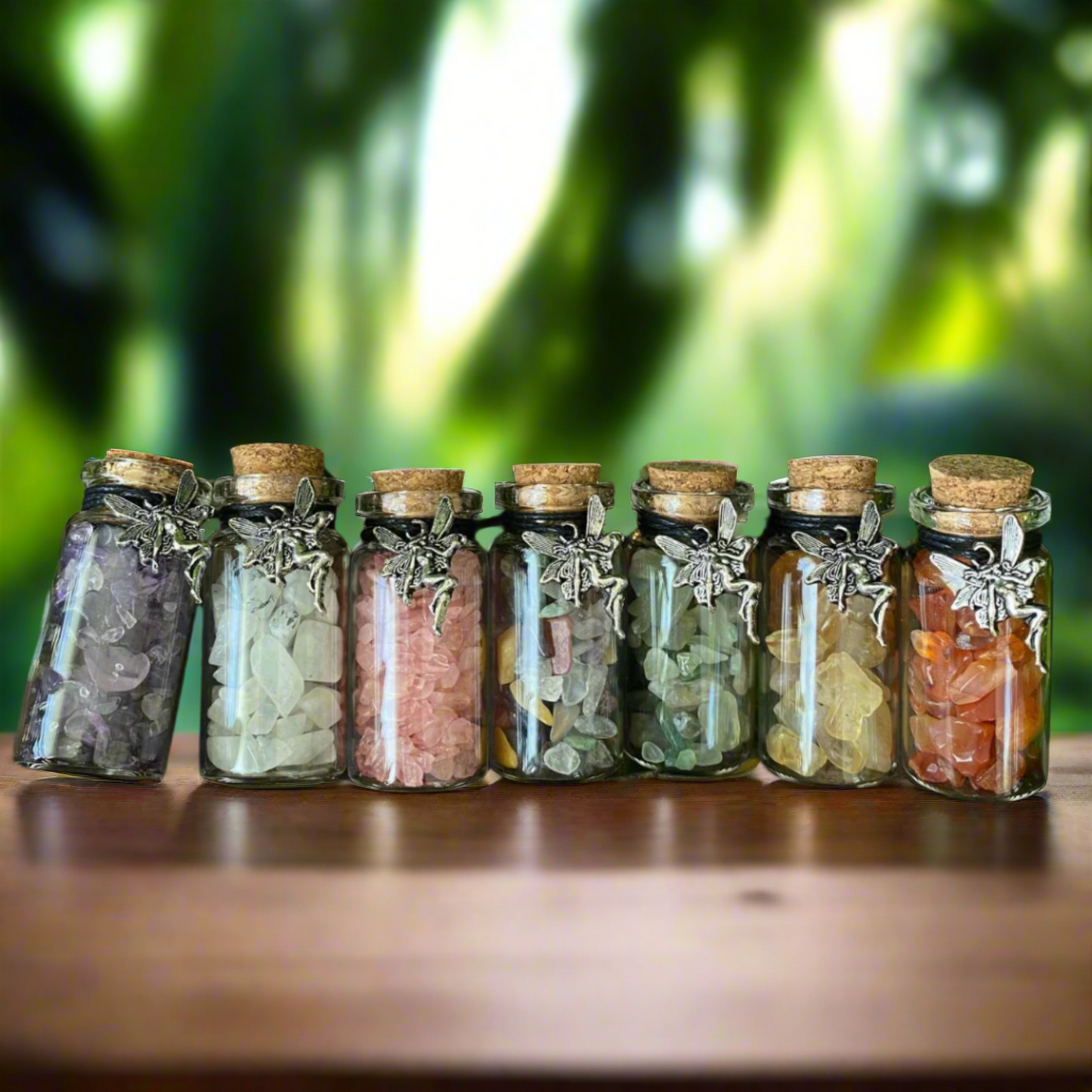 Crystal Chip Fairy Bottle – A Magical Touch for Your Home and Mind