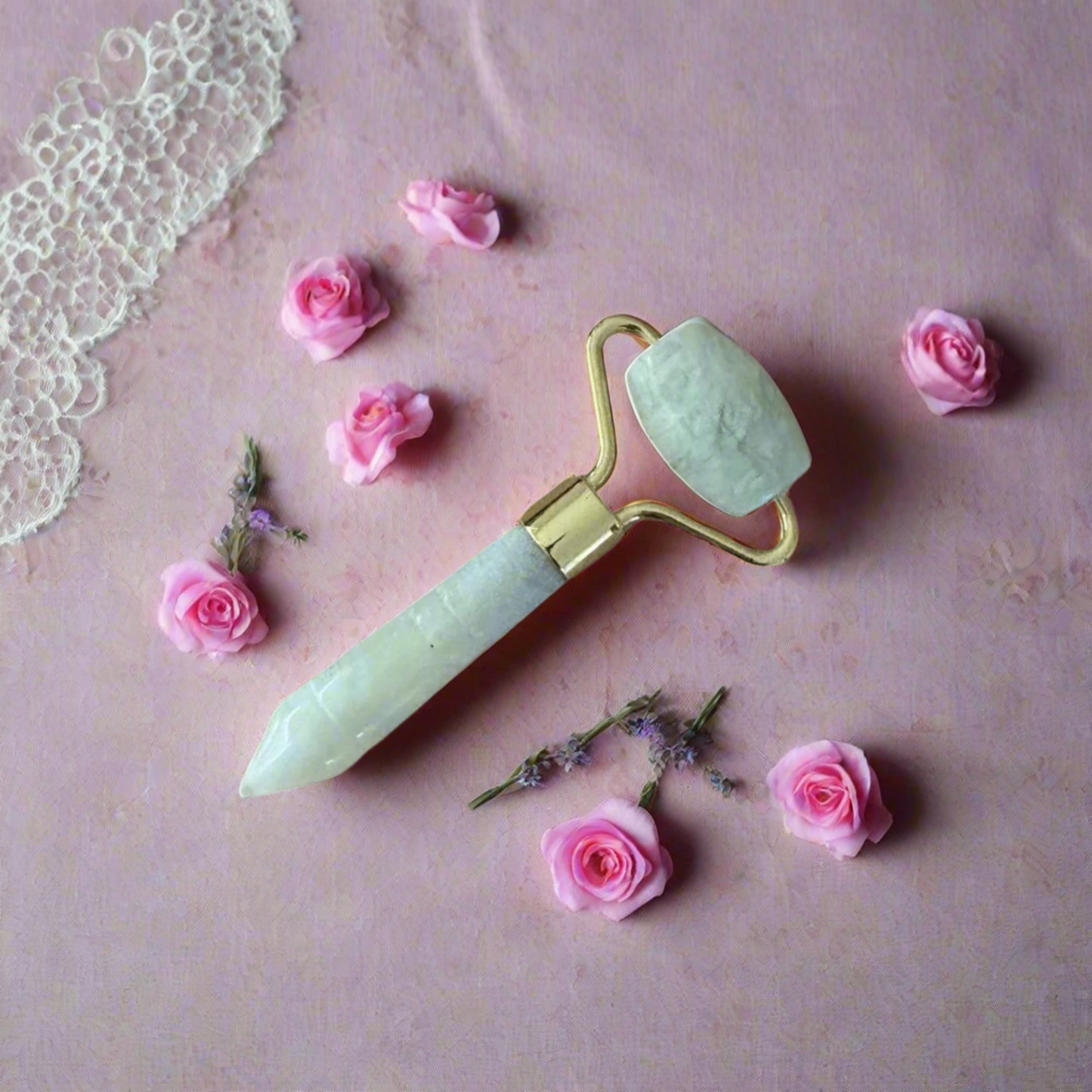 Small Facial Roller - Jade