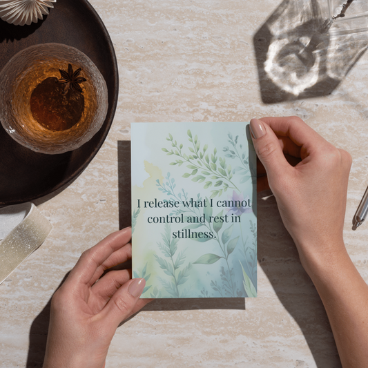 Daily Calm: Printable Affirmation Cards (Set of 20) – Gentle Reminders for Peace in the Present Moment