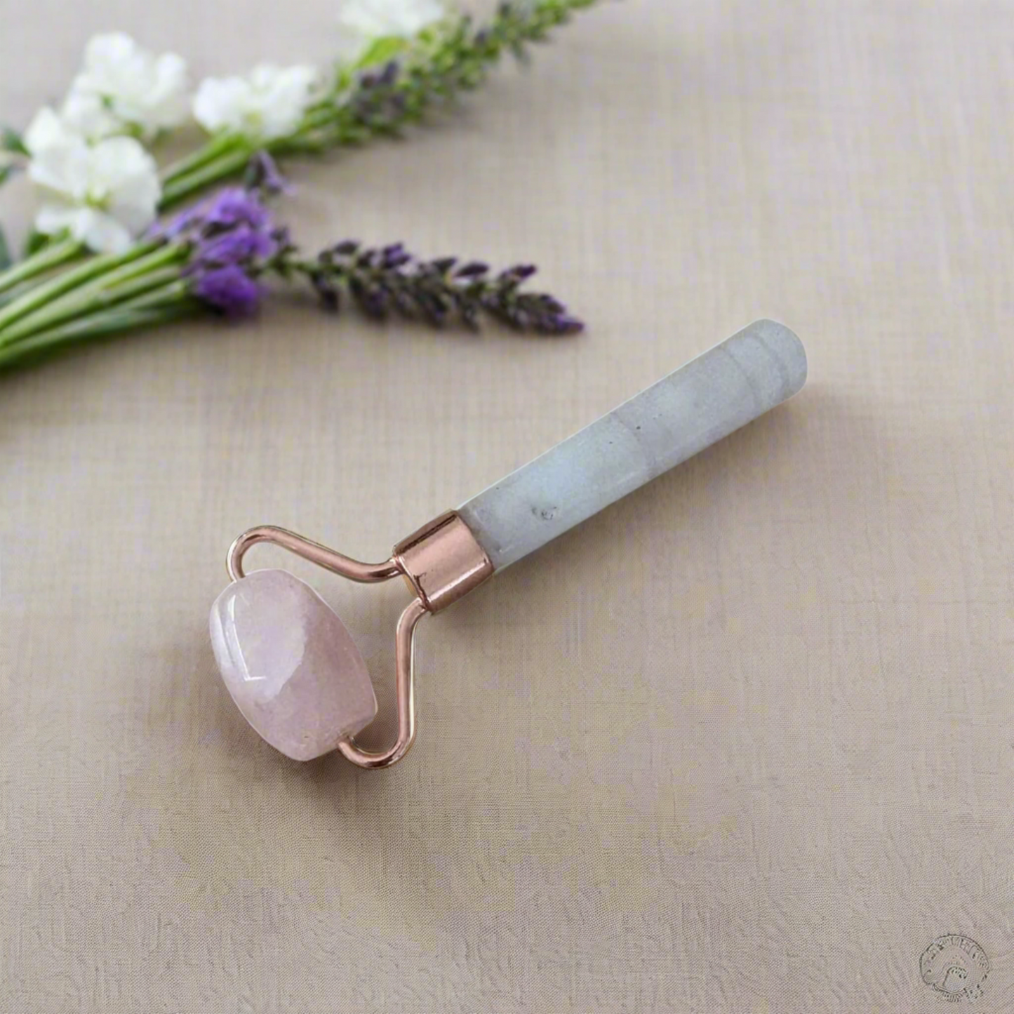 Small Rose Quartz Facial Roller