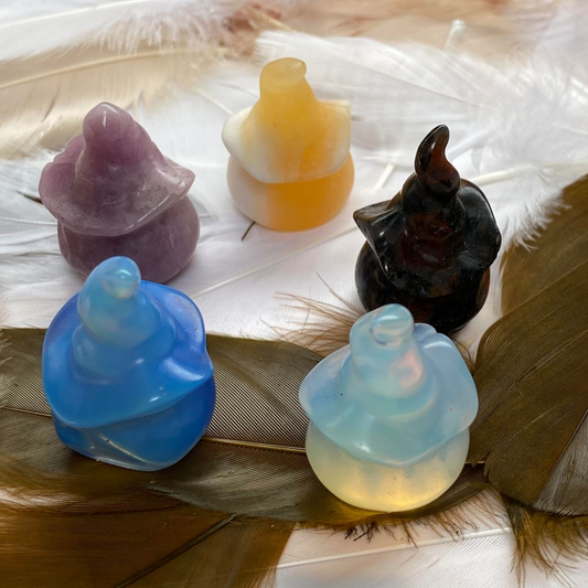 Crystal Carved Witches Hats