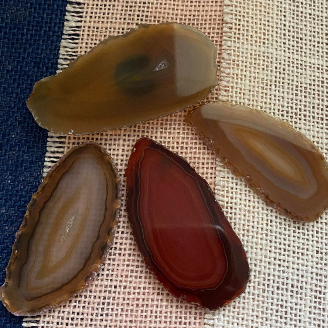 Brown Agate Slice Magnets