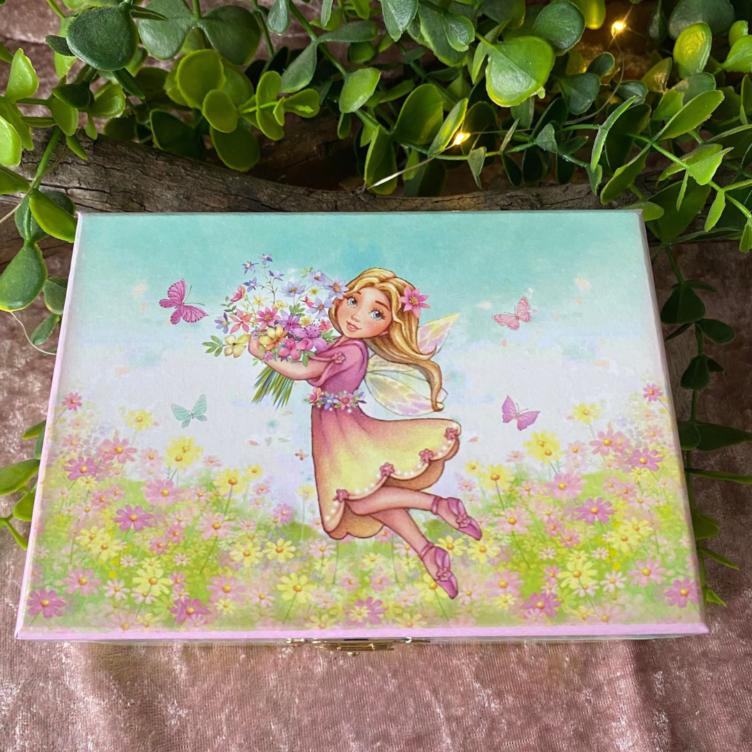 Musical Spring Fairy Jewellery Box