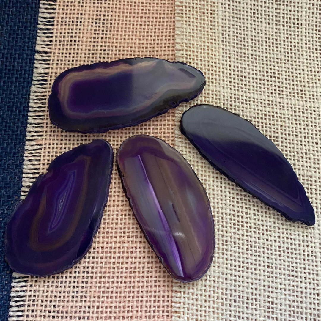 Purple Agate Slice Magnet