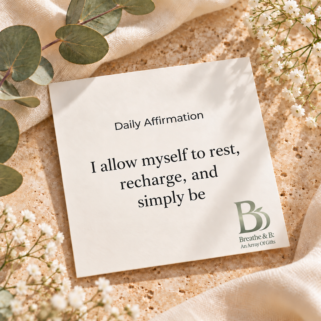 Day 7 - Daily Affirmation for Rest: Allowing Myself to Simply Be