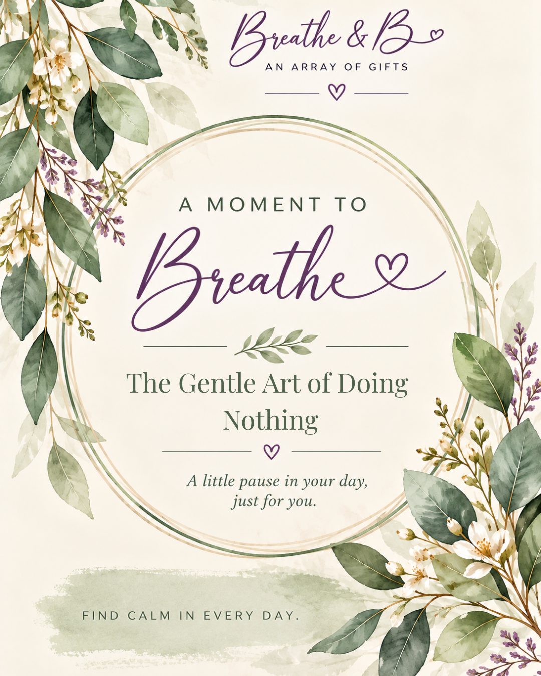 The Gentle Art of Doing Nothing