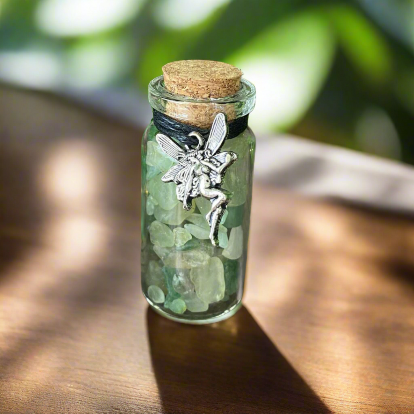Aventurine Amethyst Crystal Chip Fairy Bottle – A Magical Touch for Your Home and Mind