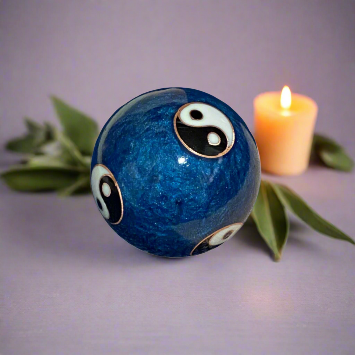 Blue Yin Yang Musical Meditation Balls – Stress Relief & Inner Harmony Tool