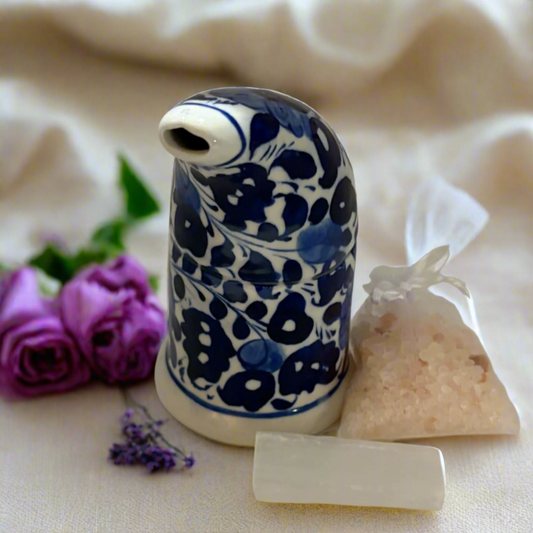 Breathe & Balance – Himalayan Salt Inhaler Set with Refill Salt & Selenite Rod