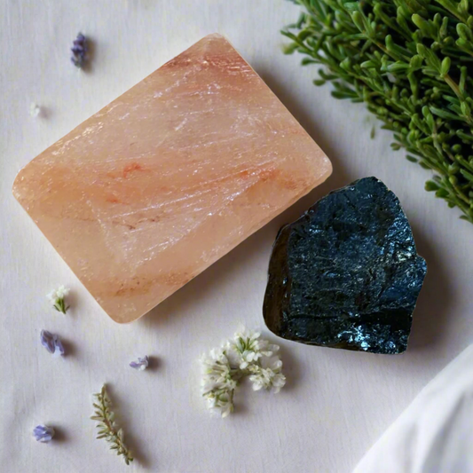 Crystal Calm Bundle – Salt Deodorant & Black Tourmaline Set