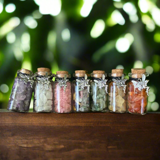 Crystal Chip Fairy Bottle – A Magical Touch for Your Home and Mind