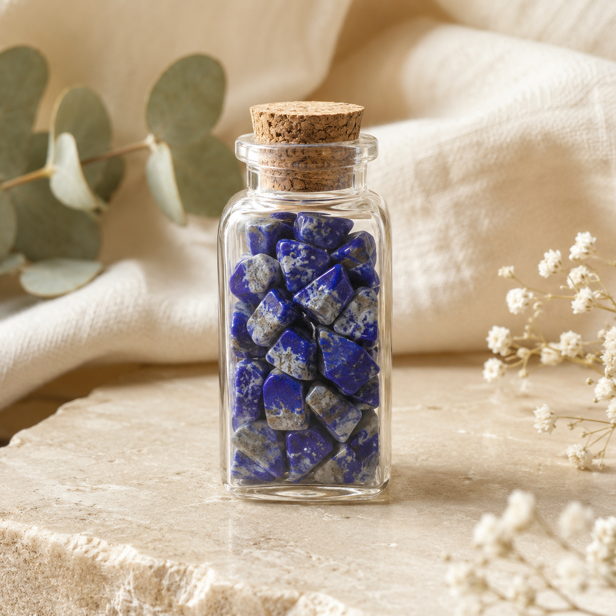 Lapis Lazuli Crystal Chip Bottle