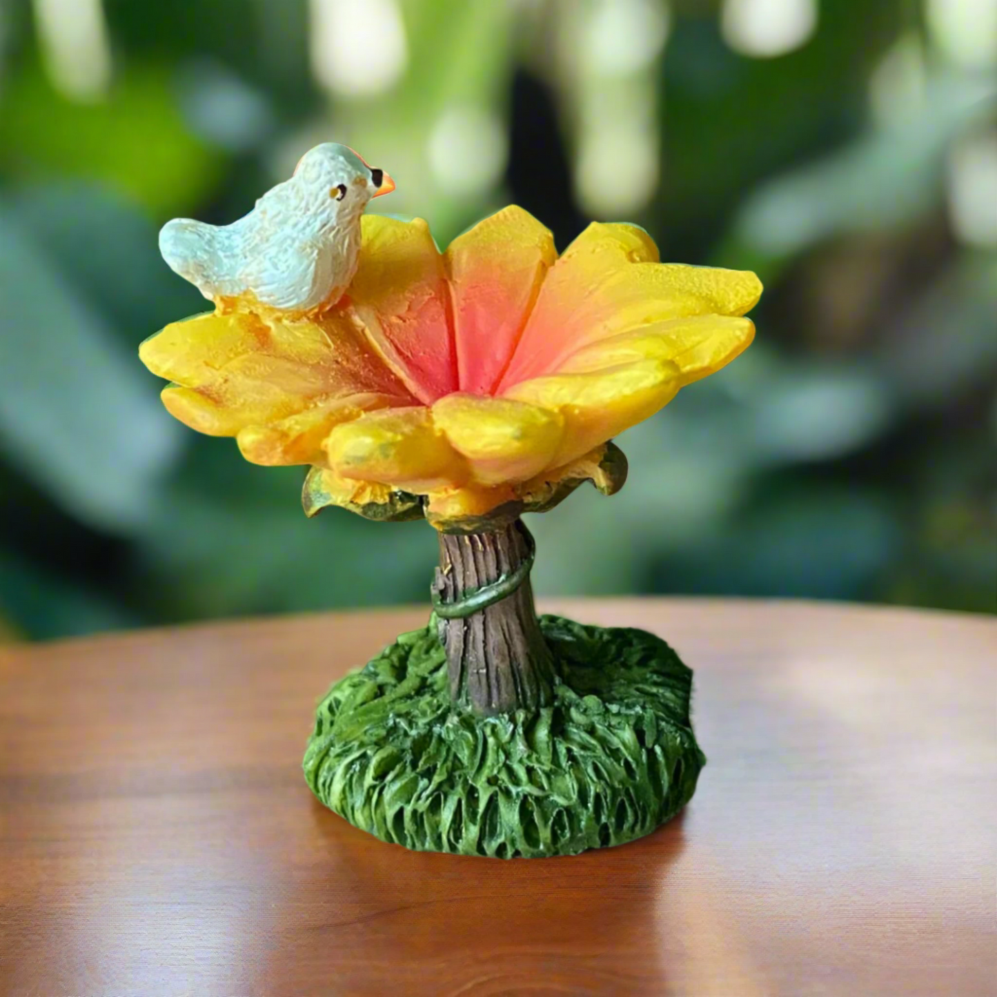 Miniature Resin Bird Bath