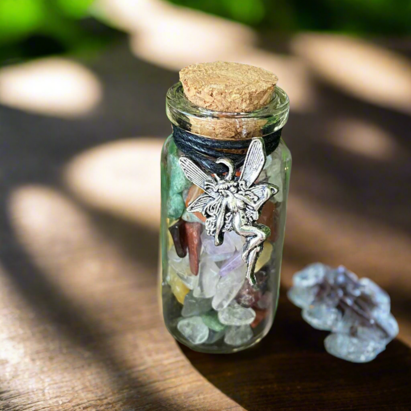 Mixed Crystals  Crystal Chip Fairy Bottle – A Magical Touch for Your Home and Mind