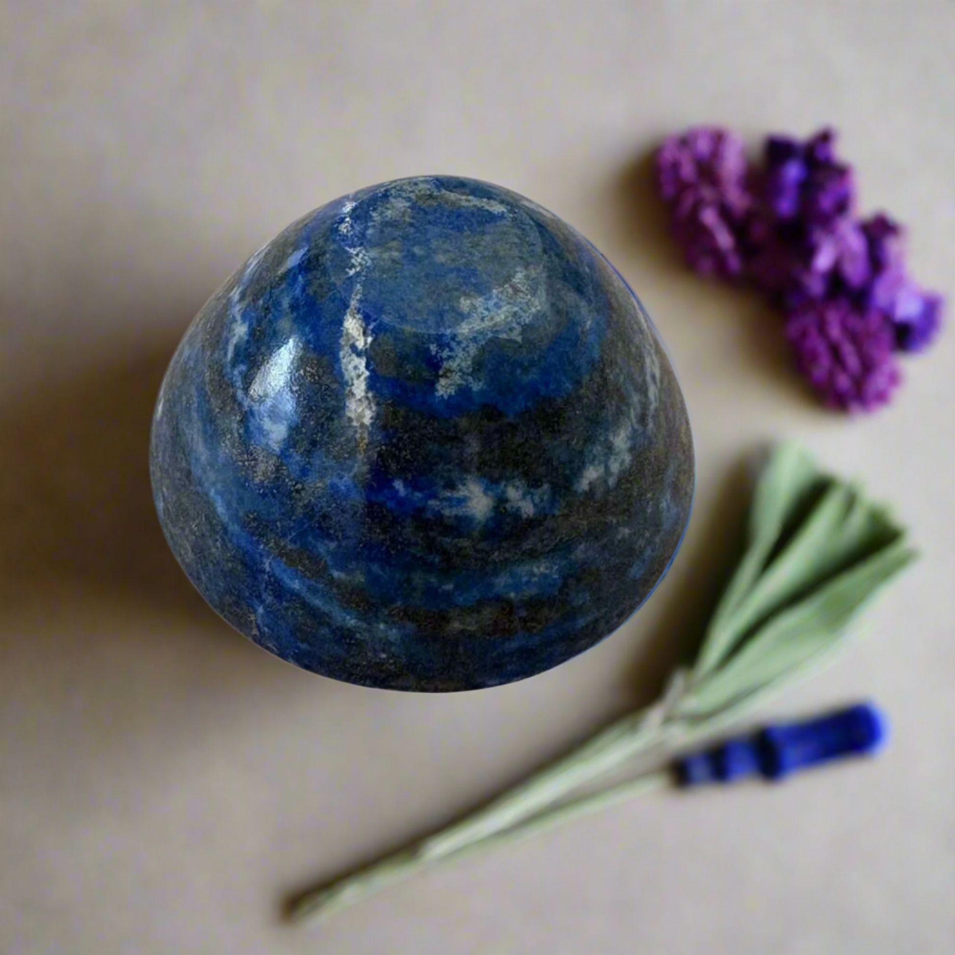 Upside down side of Lapis Lazuli Bowl