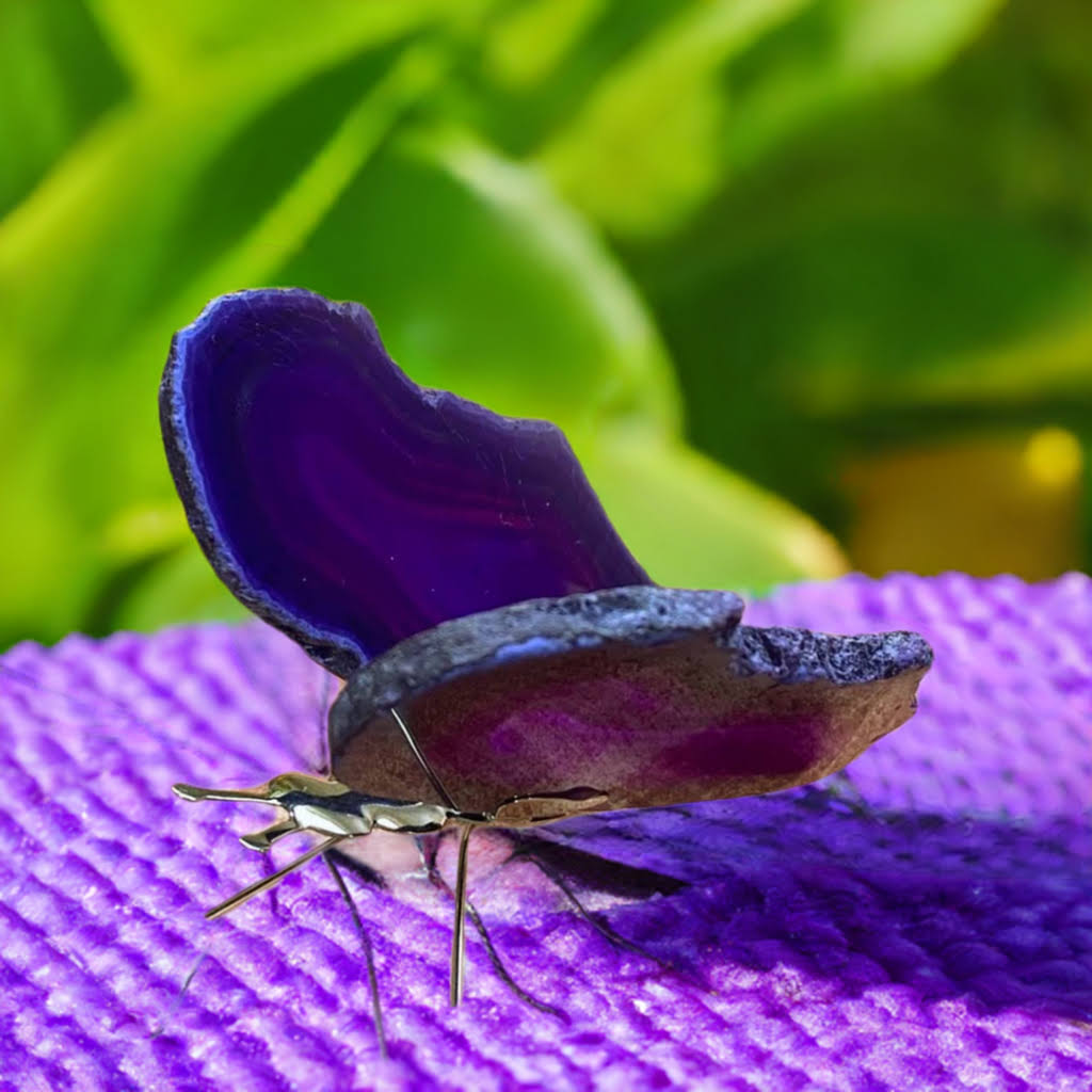 Purrple Agate Butterfly