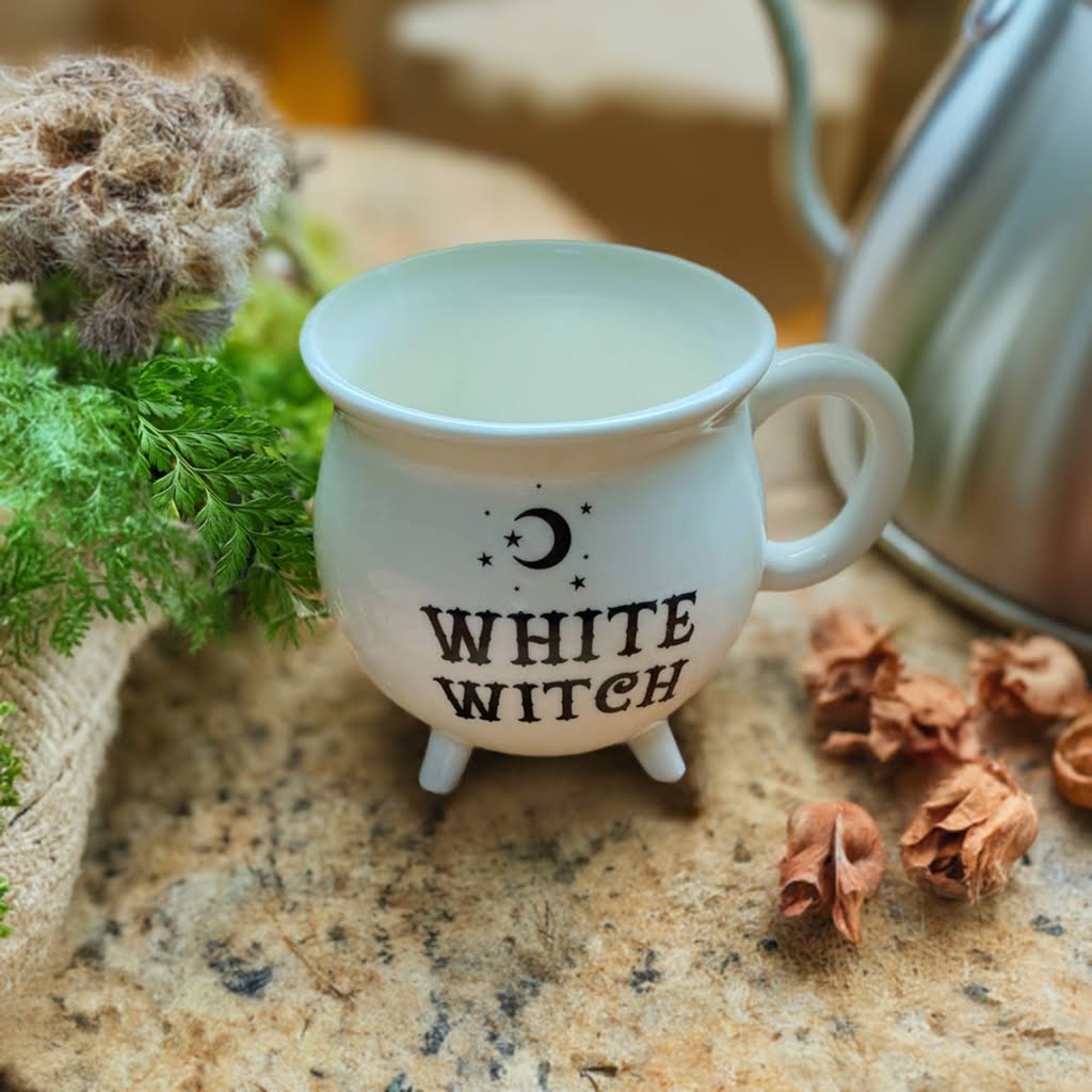 white witch mug