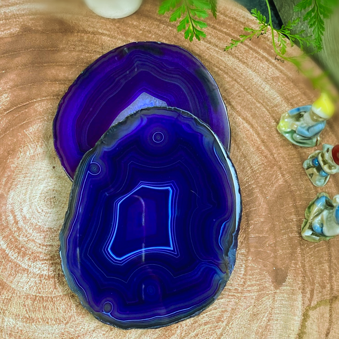 Purple Agate Coasters