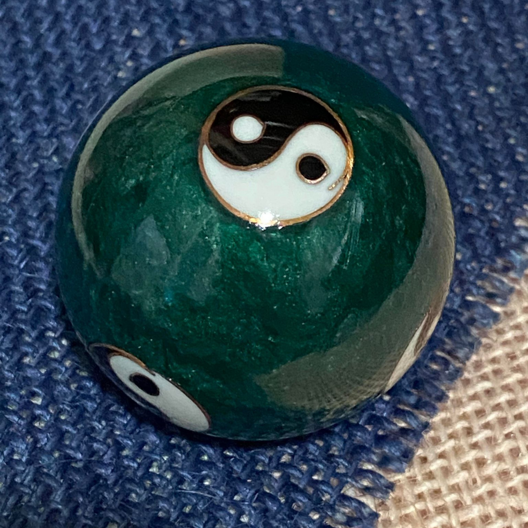 Green Yin Yang Musical Meditation Balls