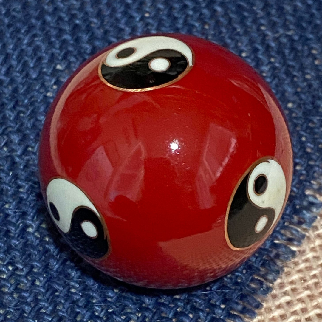 Red Yin Yang Musical Meditation Balls